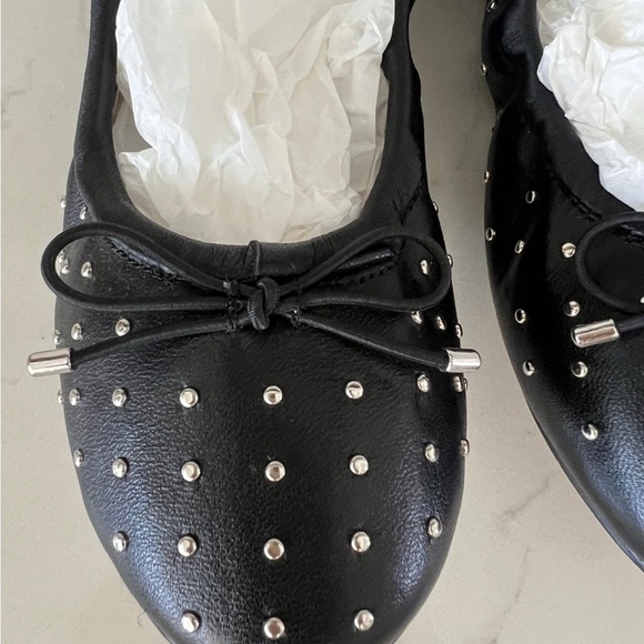 Sam Edelman Girls Black Studded Ballet Flats - Picture 4 of 8